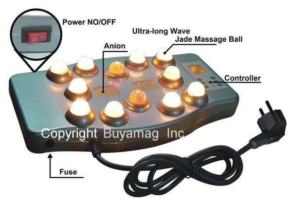 Far Infrared Heat Therapy Jade Massager | Buyamag Buyamag INC Far Infrared Heat Therapy Jade Massager | Buyamag Buyamag INC