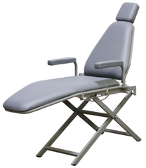 Dental Chair Portable Basic Aluminum With Scissor Base