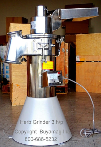 Herb Grinder Air Cooled 3 Hp