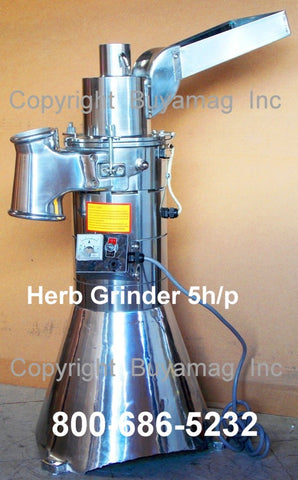 Herb Grinder Air Cooled 5 Hp