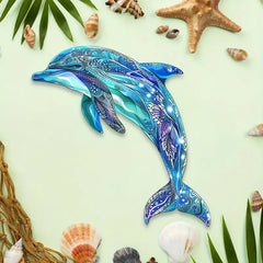 ocean life dolphin art wall decoration sculpture