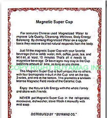 magnetic water cup therapy