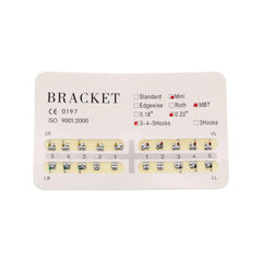 Orthodontc Ligature Tying Model 24 Teeth Brackets Wires Chain Practice Training Appliances Installation Typodont Simulator Manikin