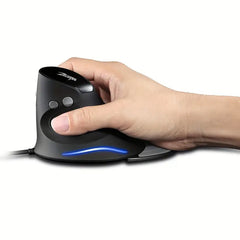 Vertical Ergonomic Optical Computer Mouse Wired PC Lap-Top Or Mac Games