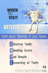 Dental Poster When Visit a Dentist Office Patient Education