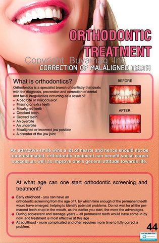 Dental Orthodontic Treatment Office Patient Education