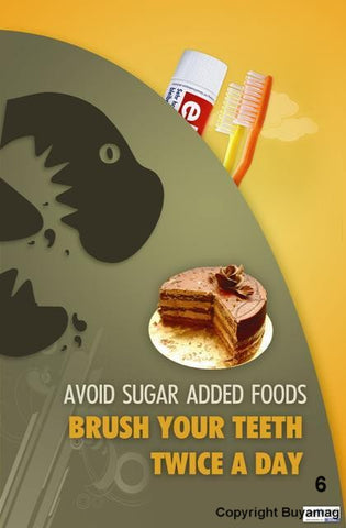 Dental Poster Avoid Sugar Added Foods Office Patient Education