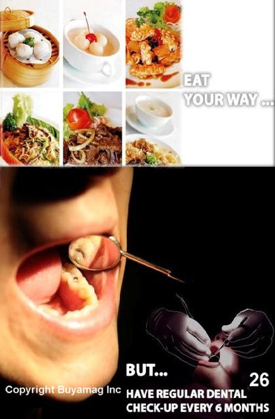Dental Poster Eat Your Way Office Patient Education