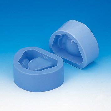 dental edentulous plaster rubber mold former model