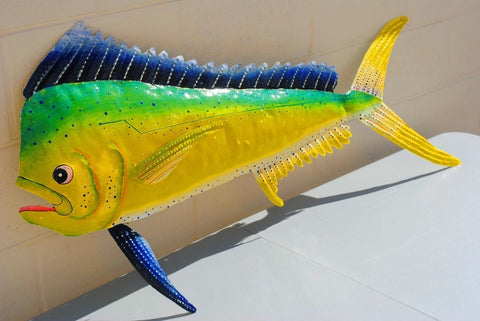 Dorado Fish Wall Mount Metal Replica Decor 57" 48" 30" Long 3D