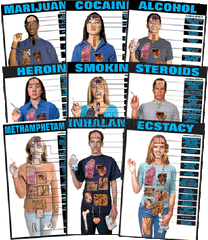  Transparent series sheet Drug Abuse Education Poster Chart