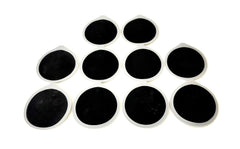 10 Permanent Electrodes 4" Diameter Rubber Electro Conductive Graphite Surface Opening Connection Compatible With 2mm Male Pin Plug