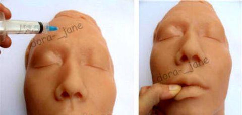 Human Face Head injection model plastic surgeries skin suture simulator 