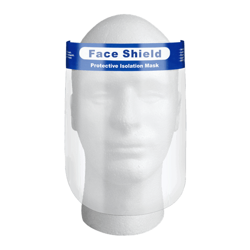 Face Shield Protective Isolation Mask Full Face Contaminatin Coverage Clear Plastic