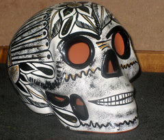 Human Skull Painted