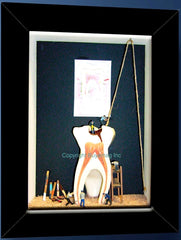 Dental "Periodontal Hygiene Work Site" Education Showcase Art Décor