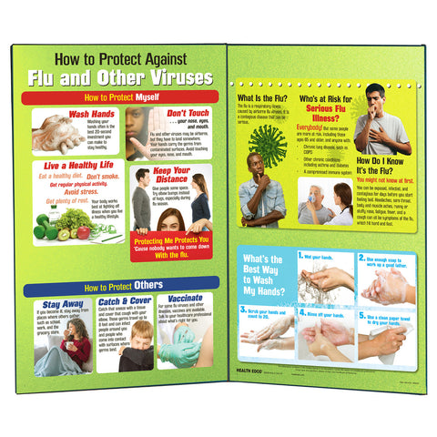 corona viruses flu poster chart display