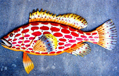 strawberry grouper marine ocean sea life decoration